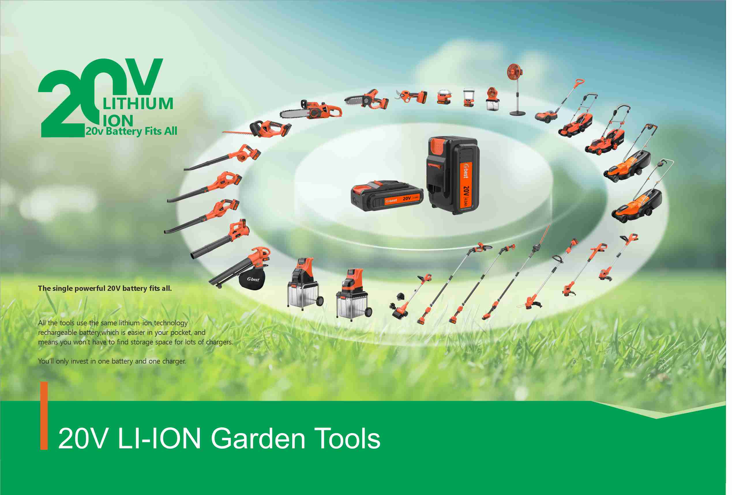 20V Li-Ion Garden Tools